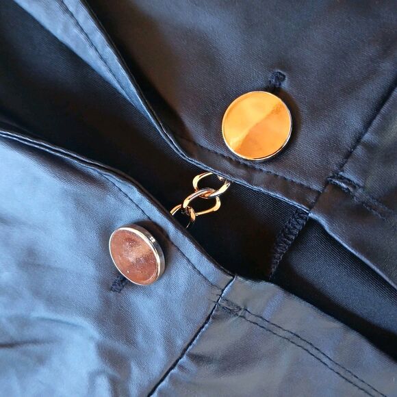 Love 83 Sleeveless Long Vest Womens XL Black Theatrical Circus Aesthetic - Picture 8 of 10